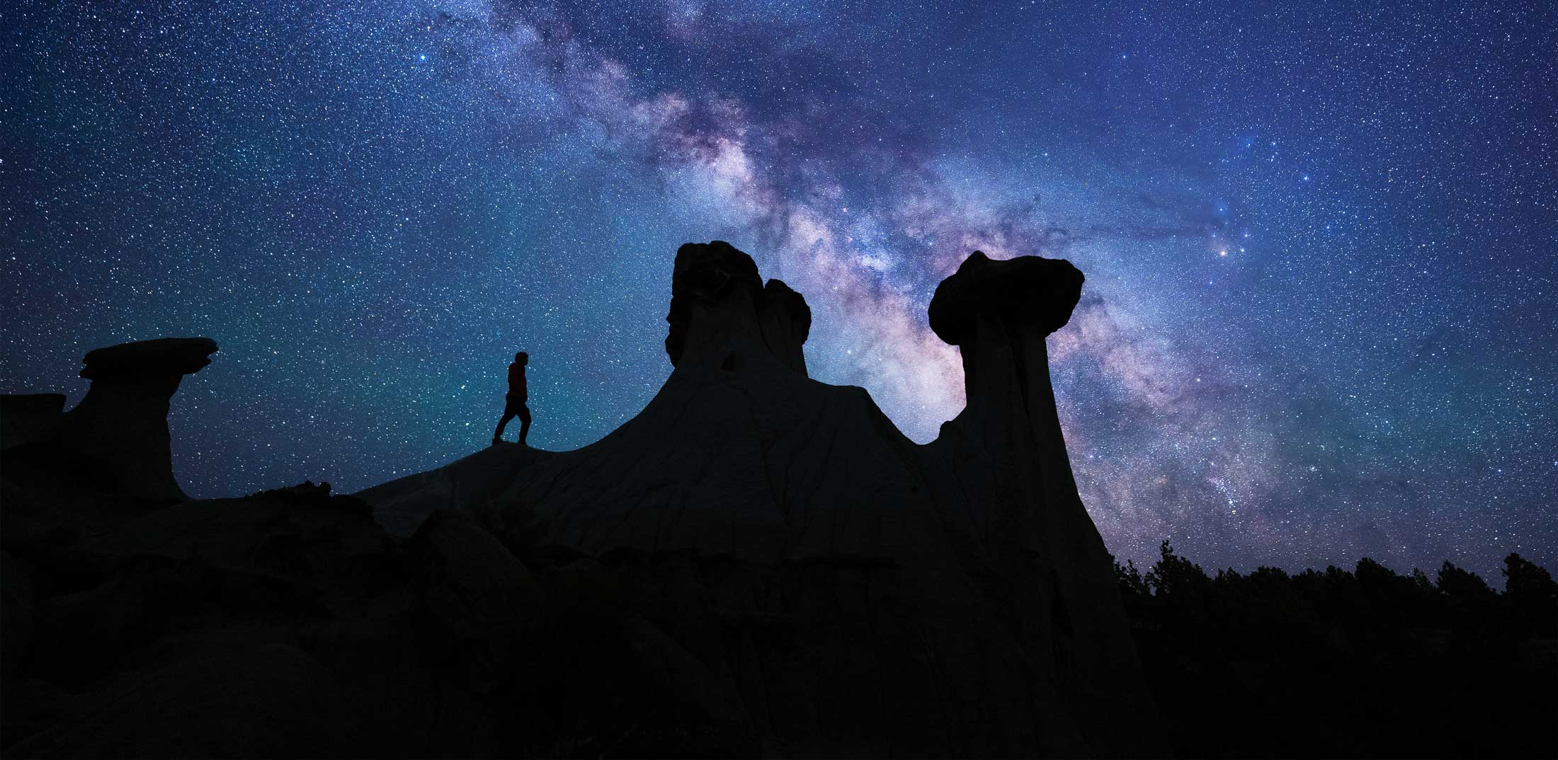 Badlands After Dark<br>(Makoshika State Park & Glendive)